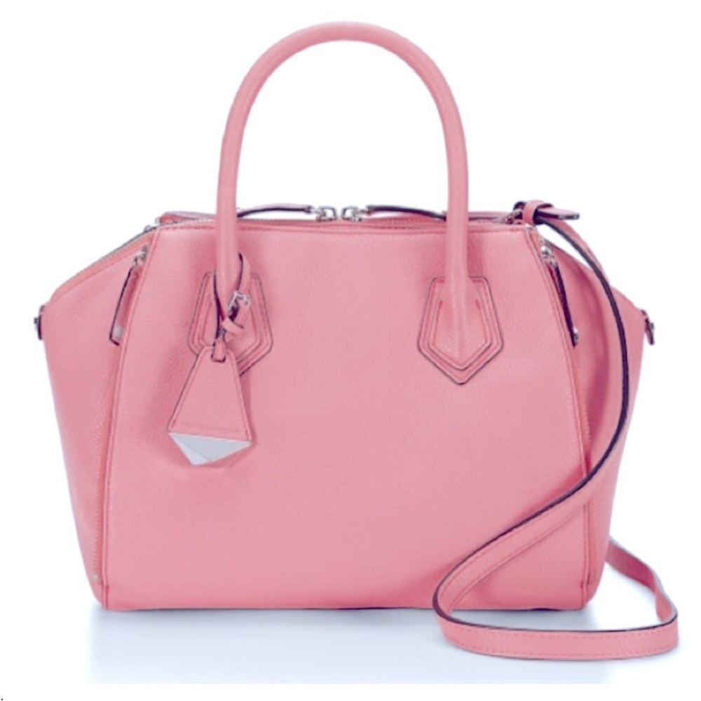 Rebecca minkoff pink hand crossbody bag mini Perry satchel-Guava - Picture 3 of 4